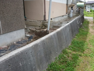諏訪市Ｆ様宅:ブロック塀解体処分工事