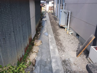 諏訪市Ｋ様宅：水路工事