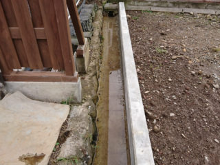 諏訪市Ｋ様宅：水路工事